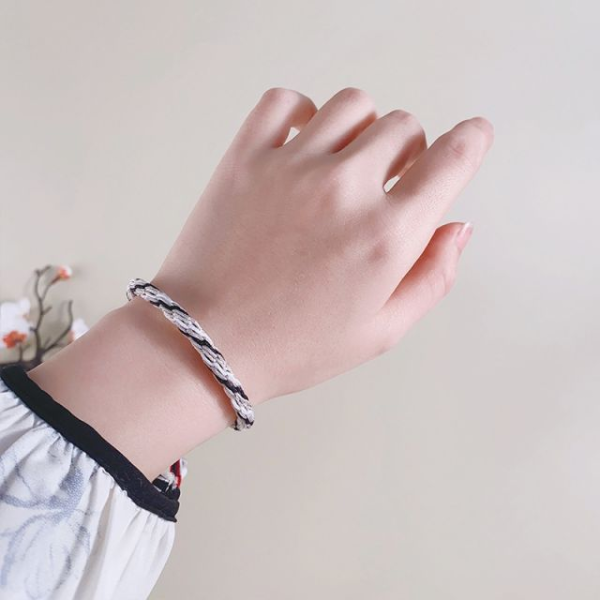 Adjustable Rope Corn Knot Macrame Bracelet Lucky String Braided Buddhist Tibetan Bracelet