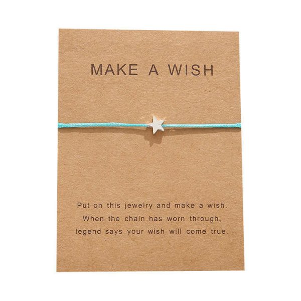 Women Kids Adjustable Red String Bracelet with Lucky Star Make a Wish Heart Charm Fashionable Friendship Jewelry with Gift Card