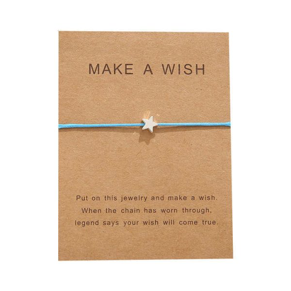 Women Kids Adjustable Red String Bracelet with Lucky Star Make a Wish Heart Charm Fashionable Friendship Jewelry with Gift Card