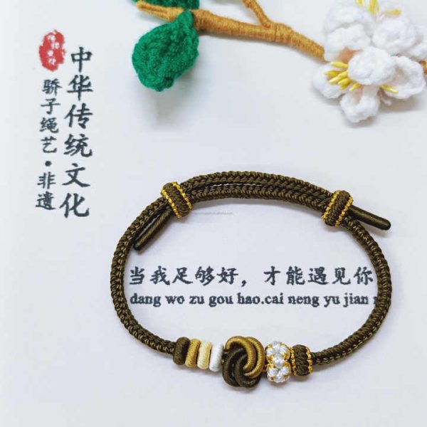 Handmade Adjustable Woven Bracelet Religious Elements Original Fashion String Bracelets 3mm/2.5mm/2mm Sizes Trendy Bangles Style