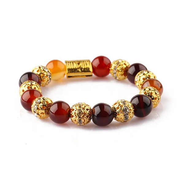 Wholesale 8mm Brown Tiger Eye Stone Beads Elastic String Bracelets for Fashion Jewelry Making