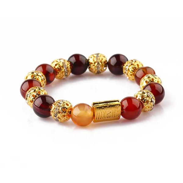 Wholesale 8mm Brown Tiger Eye Stone Beads Elastic String Bracelets for Fashion Jewelry Making