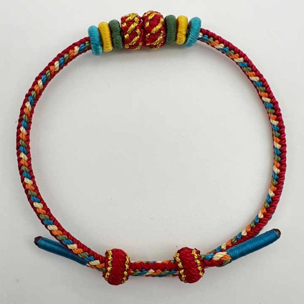 2025 New Fashion Colorful Hand Braided String Bracelets Adjustable Lucky Rope Jewelry Trendy Wholesale for Gifts