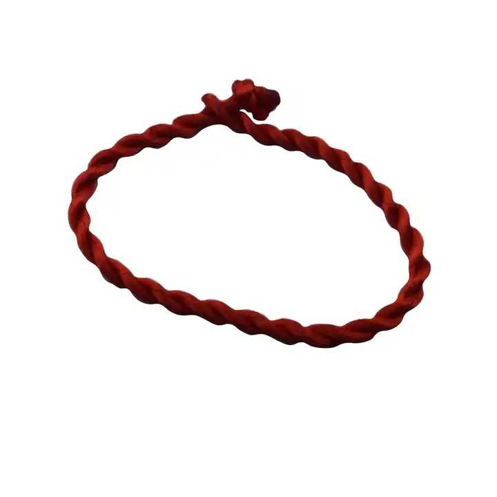 Custom Engraved Design Diy Couple Red Thread String Bracelet Lucky Red Green Handmade Rope Bracelet