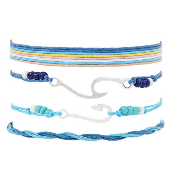 Handmade String rope Woven Bracelet Set for Women Handmade Embroidery Friendship Braided Bracelet