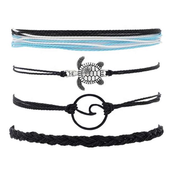 Handmade String rope Woven Bracelet Set for Women Handmade Embroidery Friendship Braided Bracelet