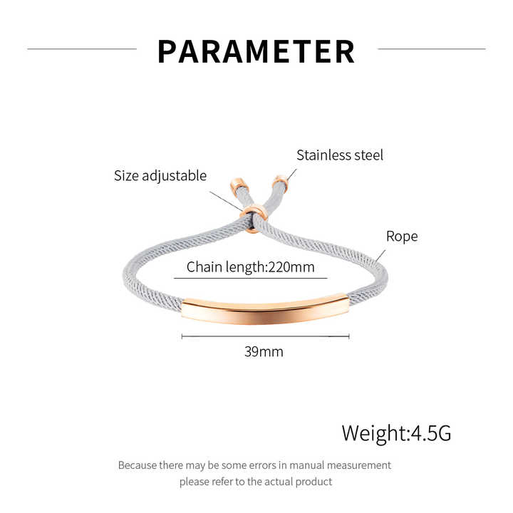 Wholesale Custom Id Bracelet Couple Fashion Elastic String Bracelets for Couple Boys and Girls