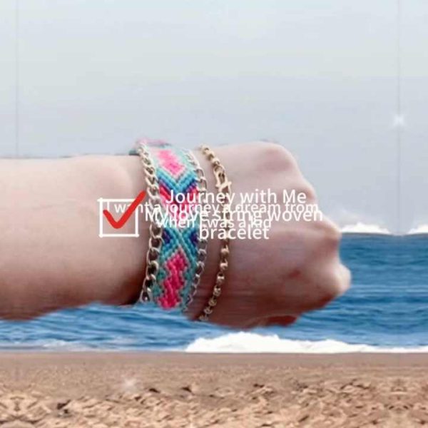 Handmade Adjustable Cotton Cord Braided Boho Religious Bracelet for Men Anniversary Wrist Anklet Jewelry