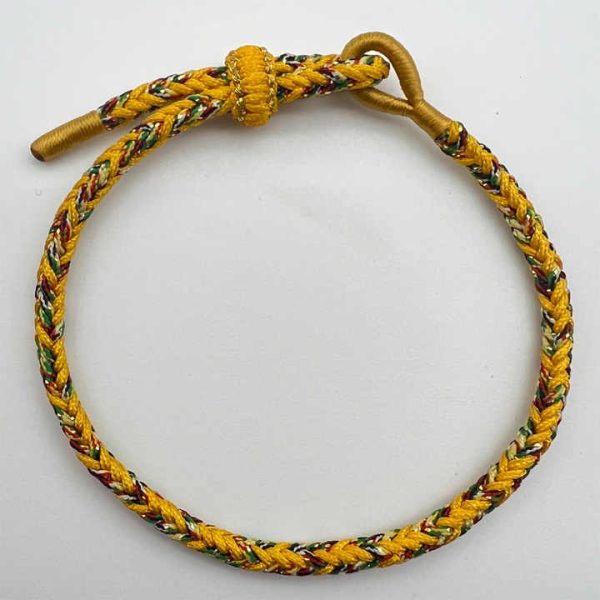 2025 New Fashion Yellow Multi Rope Jewelry Lucky Hand Braided String Bracelets Adjustable Wholesale Bracelets for Gifts
