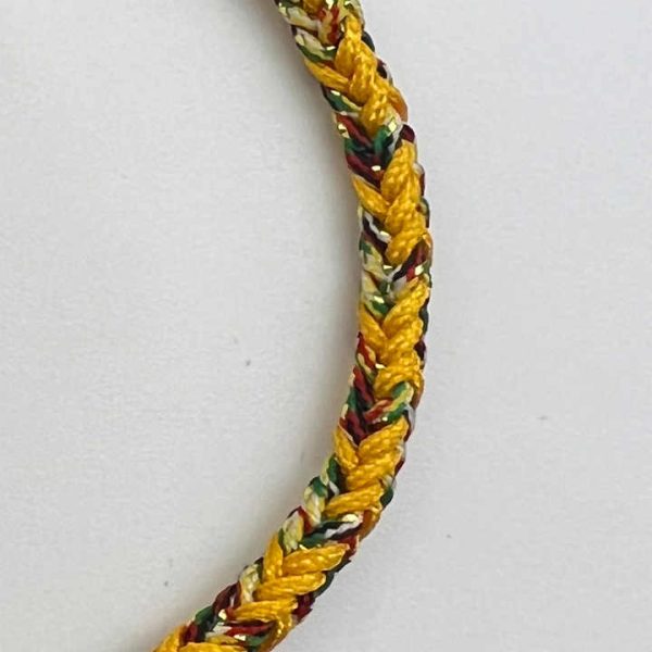 2025 New Fashion Yellow Multi Rope Jewelry Lucky Hand Braided String Bracelets Adjustable Wholesale Bracelets for Gifts