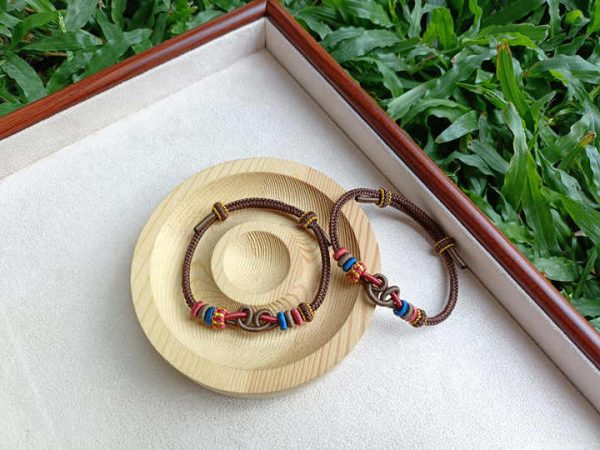 Handmade Eight-Strand Woven Rope Bracelets for Women 3mm/2mm Chinese Elements New Trendy Fashion Tassel Pearl String Jewelry