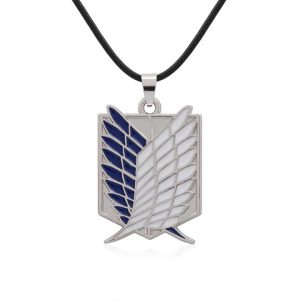 Hot Selling Attacking giants Investigation Corps Logo Pendant Necklace Japanese Anime Surrounding Accessories
