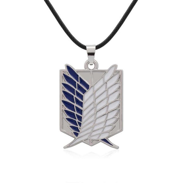 Hot Selling Attacking giants Investigation Corps Logo Pendant Necklace Japanese Anime Surrounding Accessories