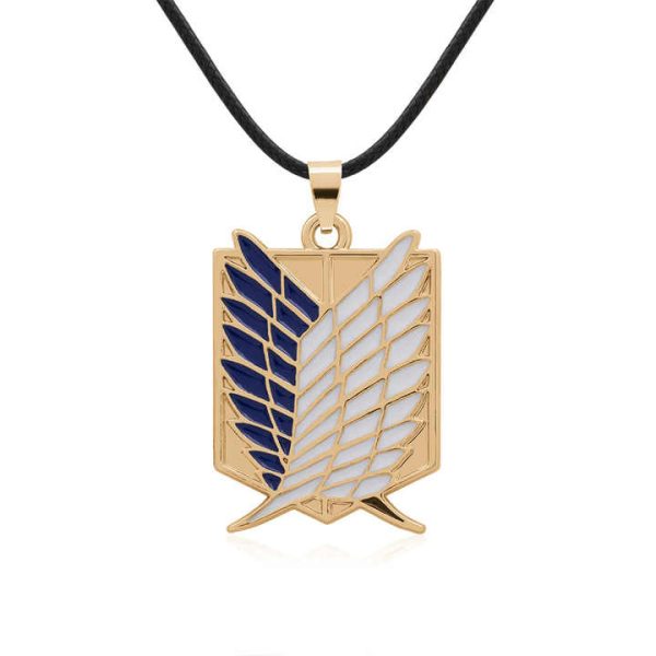 Hot Selling Attacking giants Investigation Corps Logo Pendant Necklace Japanese Anime Surrounding Accessories