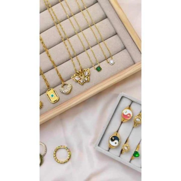 Hot Sale New Tarot Necklace Stainless Steel Plated 18K Gold Versatile Fashion Light Luxury Sweater Chain Jewelry