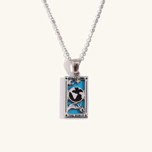 Hot Sale New Tarot Necklace Stainless Steel Plated 18K Gold Versatile Fashion Light Luxury Sweater Chain Jewelry