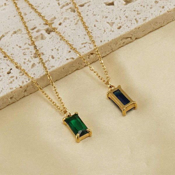 14K Gold Plated Gemstone Pendant Necklace Dainty Chain Necklaces for Women Amethyst Green Fluorite Labradorite