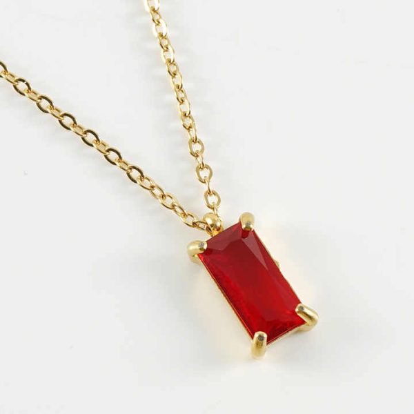 14K Gold Plated Gemstone Pendant Necklace Dainty Chain Necklaces for Women Amethyst Green Fluorite Labradorite