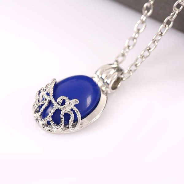 Popular Movie Elena Gilbert Vervain Romantic Crystal Pendant Necklaces Vampire Diaries Necklace for Women Charm Collar Jewelry