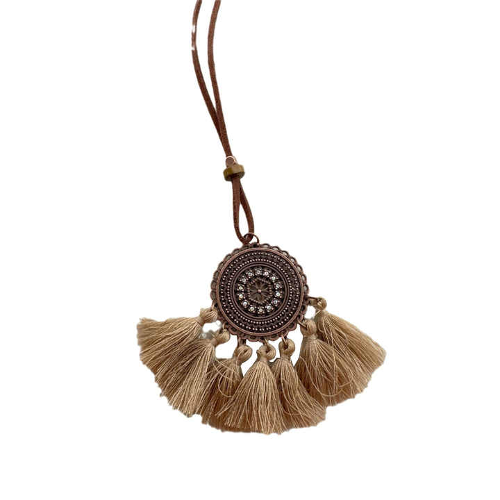 Fashion Bohemian Style Sweater Necklace Accessories Vintage Pendant With Tassel