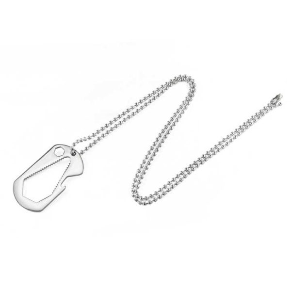 Hip Hop Jewelry Fashion Gold Men Women Personalized Wrench Corkscrew Army Irregular Geometric Pendant Necklace