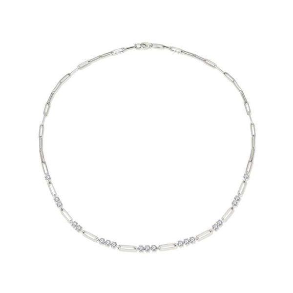 2025 New 14K Gold Plated S925 Silver Claw Simple Design Moissanite Diamond Chain Necklace With Pendant Fashionable Necklace