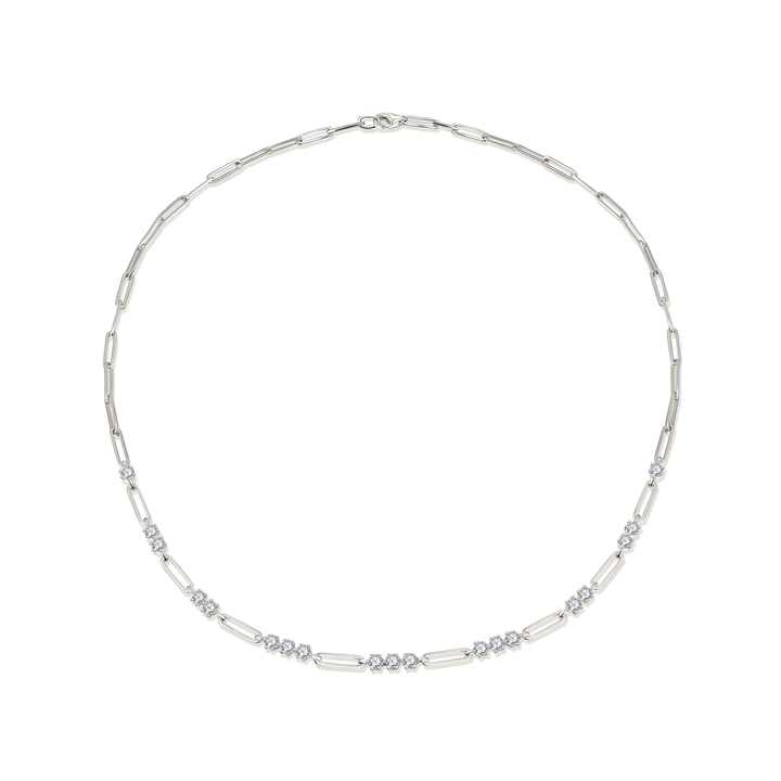 2025 New 14K Gold Plated S925 Silver Claw Simple Design Moissanite Diamond Chain Necklace With Pendant Fashionable Necklace