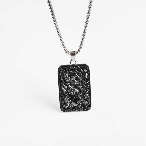 Feather Pendant Men's Trendy Necklace Retro Leaf Long Sweater Chain Women's Pendant Accessories