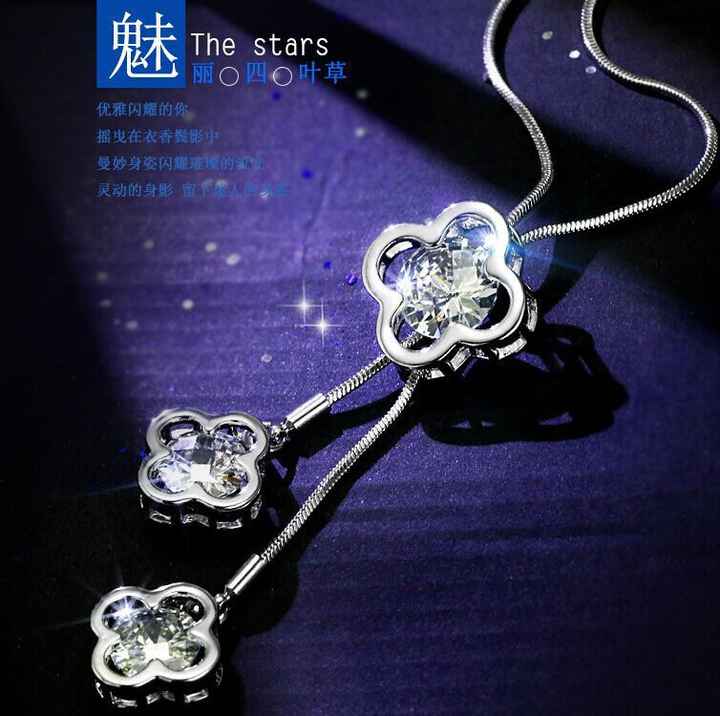 No Fade Cheap Long Necklace Costume Discount Fashion Necklace Jewelry Free Sample Zirconia Costume Necklace Jewellery