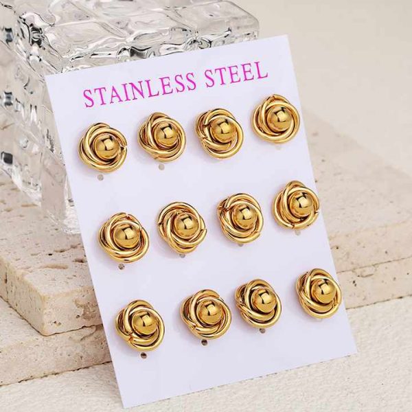 Fashion Round Natural White Pearl Ear Stud Earring 18K Gold Plating PVD Stainless Steel Stud Earring Fine Jewelry Gift Women