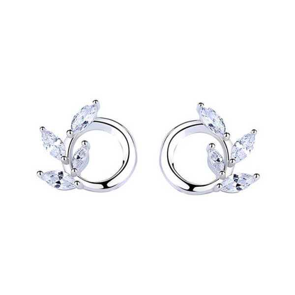 Fashion Jewelry Brass CZ Stud Earrings