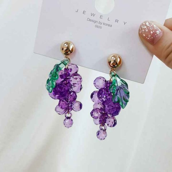 Wholesale Ins Style Stud Earrings Fashion Peach Flower Korean Earrings for Women