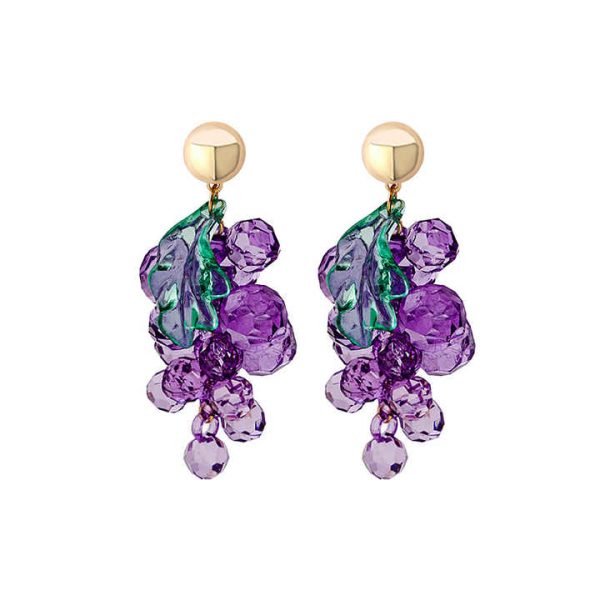 Wholesale Ins Style Stud Earrings Fashion Peach Flower Korean Earrings for Women