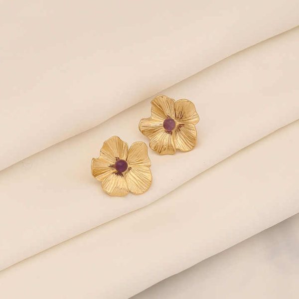 Fashion Jewelry Stainless Steel Studs Earrings Daisy Sunflower Earrings Large Flower Earrings for Women