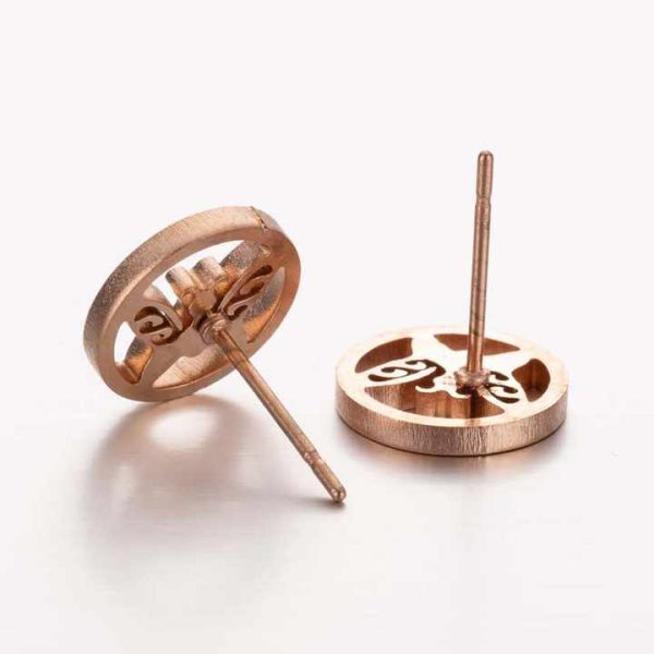 Hot Selling Fashion Earrings 2023 Stainless Steel Cute Animal Butterfly Stud Earrings Simple Women'S Design Fashion Stud Jewelry