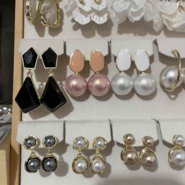 Trendy S925 Sterling Silver Huggie Earrings with Pearl Accents for Women