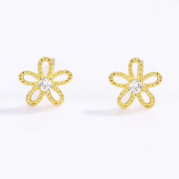 2024 New Fashion Vintage Flower Stud Earrings Luxury High Quality Earring Style Studs Earrings