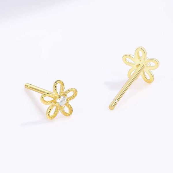 2024 New Fashion Vintage Flower Stud Earrings Luxury High Quality Earring Style Studs Earrings