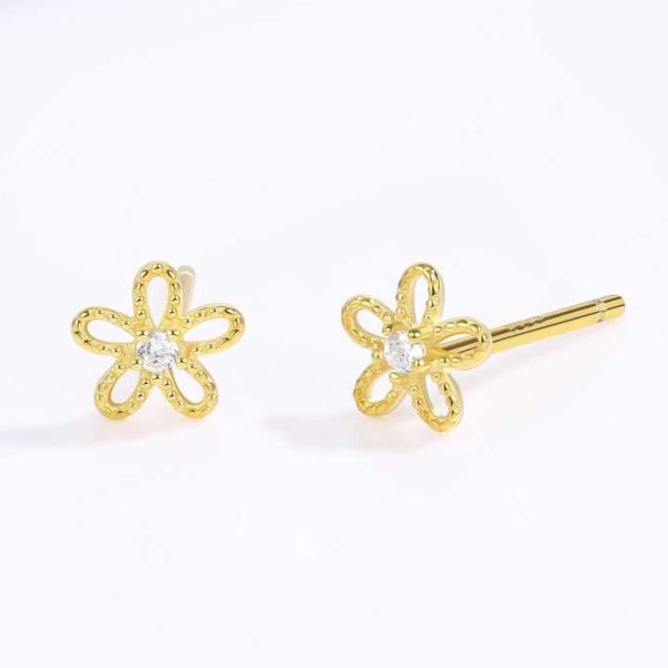 2024 New Fashion Vintage Flower Stud Earrings Luxury High Quality Earring Style Studs Earrings