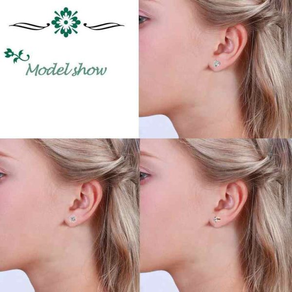 Rose Gold Color 10 Piece Set Stainless Steel Diamond studded Nose Ring Lip and Tongue Ring Earrings Piercing Accessories