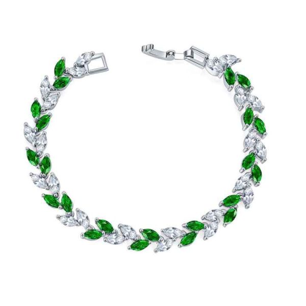 2024 New Color Crystal Bracelet Jewelry Fashion Luxury Copper Zircon Bracelet Women's Accessories Wholesale
