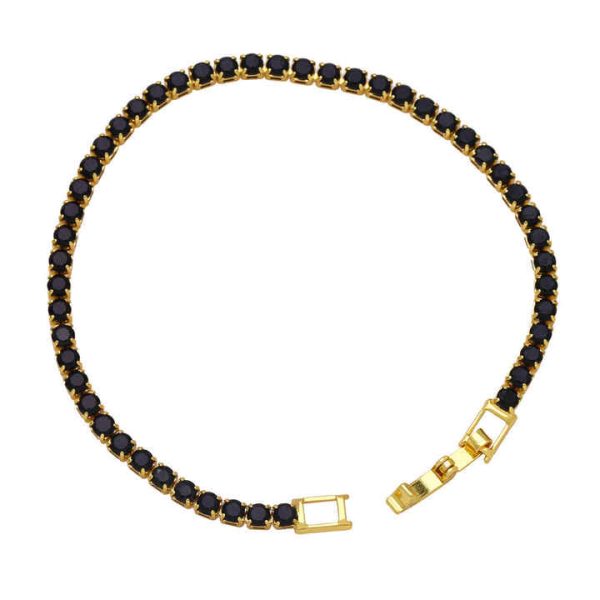 Hot Sale Luxury Fashion Mix Color Micro Inlaid Women Girl Jewelry Tennis Chain Colored Crystal Zircon rainbow Bracelet