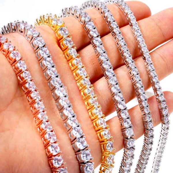 Clear 3A 5A CZ Crystal Pendant Sterling Silver 925 Jewellery Sliver Fashion Jewelry Tennis Bracelets