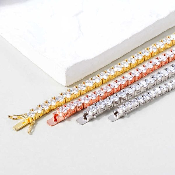 Clear 3A 5A CZ Crystal Pendant Sterling Silver 925 Jewellery Sliver Fashion Jewelry Tennis Bracelets