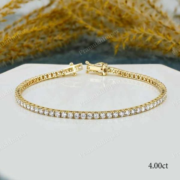925 Sterling Silver Bracelets Factory Outlet Hot Sale Tennis Bracelet Moissanite Diamond Custom Made Hip Hop Tennis Bracelets