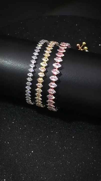 925 Sterling Silver Tennis Bracelet with Crystal Rhinestone for Girls - Sporty Casual Jewelry