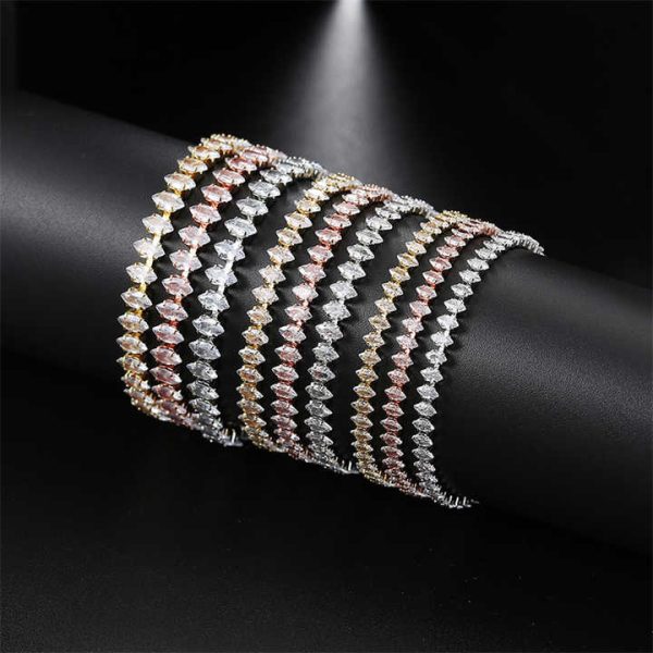 Jewelry Wholesale Women Jewelry Fashion Charming 925 Sterling Silver Tennis Bracelet for Girl