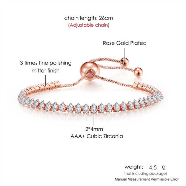 Jewelry Wholesale Women Jewelry Fashion Charming 925 Sterling Silver Tennis Bracelet for Girl