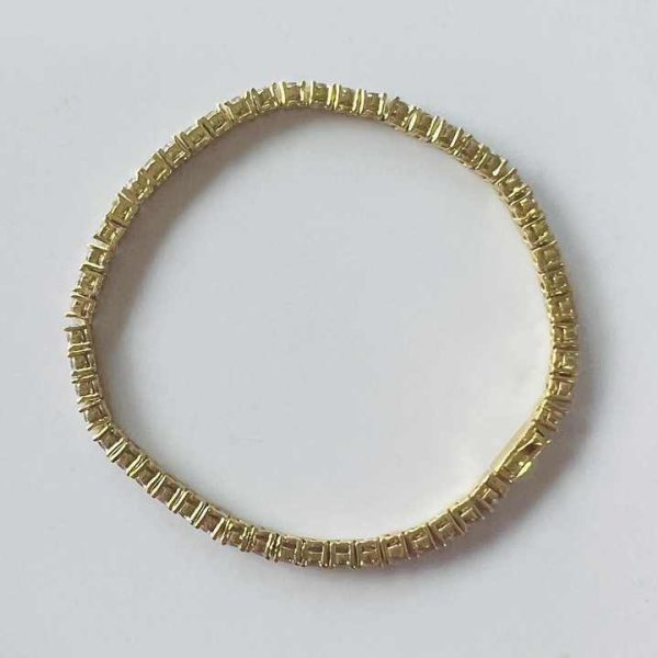 Custom Factory Tennis Bracelet Jewelry Microns Gold Plated