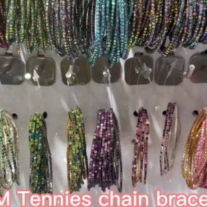 19cm Gold Plated Brass Tennis Bracelet with CZ Zirconia Diamonds for Women's Trendy Fashion Jewelry